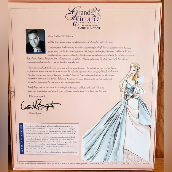 Carter Bryant Grand Entrance Barbie Doll NIB - Picture 4 of 9